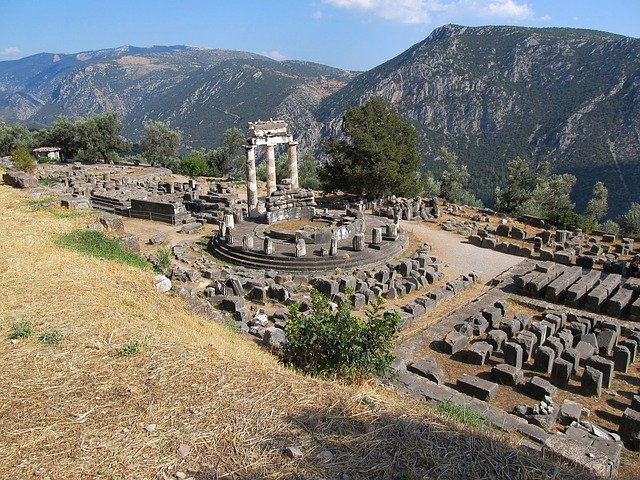A view of the ruins of an ancient city.